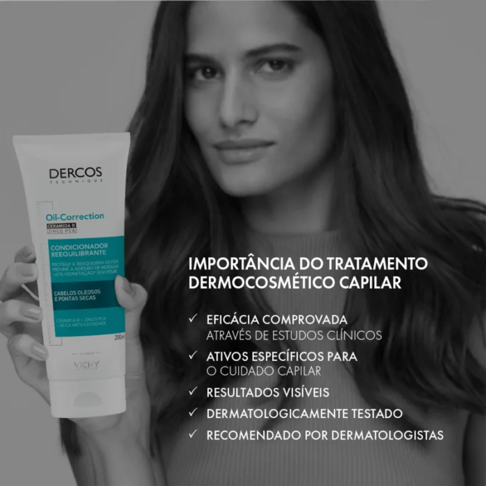 DERCOS CONDICIONADOR REEQUILIBRANTE OIL-CORRECTION COM CERAMIDA R E ZINCO PCA - Image 5