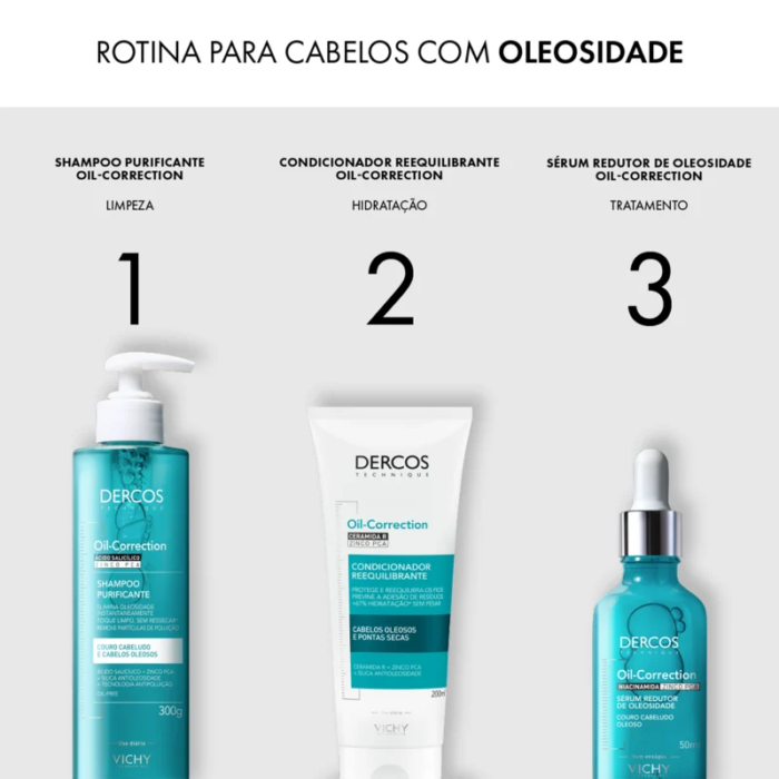 DERCOS CONDICIONADOR REEQUILIBRANTE OIL-CORRECTION COM CERAMIDA R E ZINCO PCA - Image 4